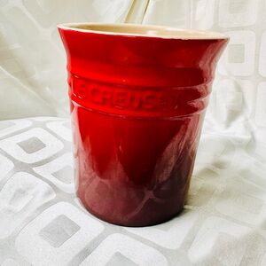 EUC LeCreuset Utensil Crock